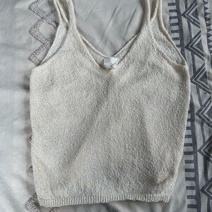 Chic Cream Knit Women's Camisole